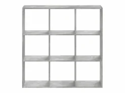 Clicnbuy Estantería de madera de ingeniería hormigón 102x32x102 cm
