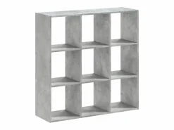 Clicnbuy Estantería de madera de ingeniería hormigón 102x32x102 cm