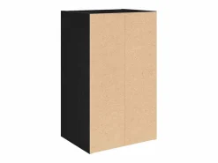 New Clicnbuy Estantería de madera de ingeniería roble 31x24x52 cm Negro