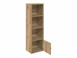 Clicnbuy Estantería de madera de ingeniería roble artisan 31x24x102 cm
