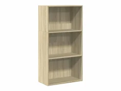New Estantería de madera de ingeniería roble Sonoma 60x30x114 cm Librería