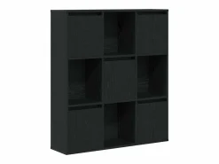 Discount Clicnbuy Estantería de madera de ingeniería roble 89x24x101,5 cm Negro