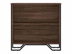 Clicnbuy Estantería de madera de ingeniería marrón roble 80x31x74,5 cm