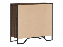 Clicnbuy Estantería de madera de ingeniería marrón roble 80x31x74,5 cm