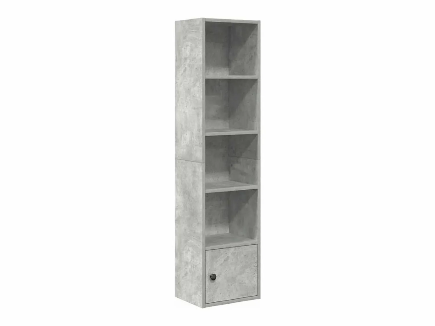 Clicnbuy Estantería de madera de ingeniería hormigón 31x24x127 cm