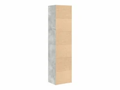 Clicnbuy Estantería de madera de ingeniería hormigón 31x24x127 cm