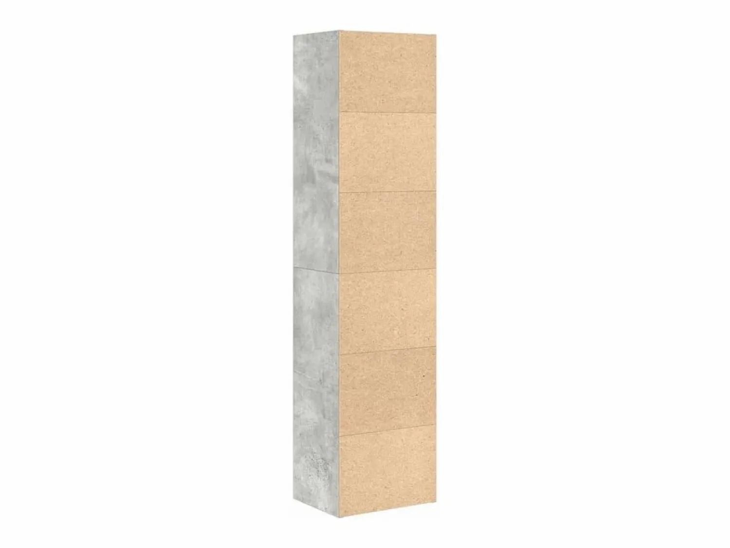 Clicnbuy Estantería de madera de ingeniería hormigón 31x24x127 cm