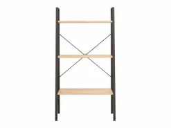 Sale Clicnbuy Estantería de pie 3 baldas marrón claro y negro 56x35x108 cm Marru00f3n