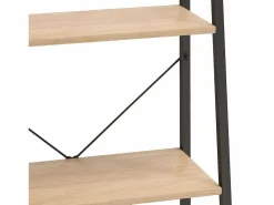 Sale Clicnbuy Estantería de pie 3 baldas marrón claro y negro 56x35x108 cm Marru00f3n