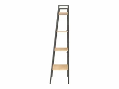 Discount Clicnbuy Estantería de pie 4 baldas marrón claro y negro 56x35x140 cm Marru00f3n