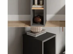 Discount Vicco Estantería de pie antracita/roble dorado 21.6x24x80.1 orlando Gris antracita
