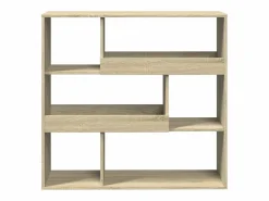 New Clicnbuy Estantería divisor de espacios roble Sonoma 100x33x94,5 cm Marru00f3n