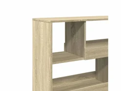New Clicnbuy Estantería divisor de espacios roble Sonoma 100x33x94,5 cm Marru00f3n