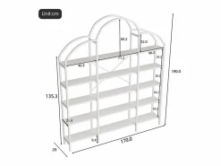 Hauss Spole Estantería en forma de nube con 5 baldas - MDF y metal -