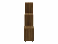Clicnbuy Estantería forma de escalera madera contrachapada roble marrón