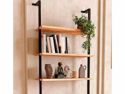 Estantería Librería Rus Pared Roble Safir 60x183x20 cm