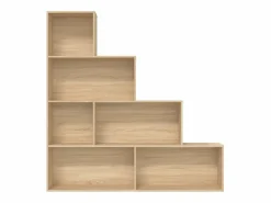 vidaxl Estantería madera contrachapada color roble Sonoma 155x24x160cm