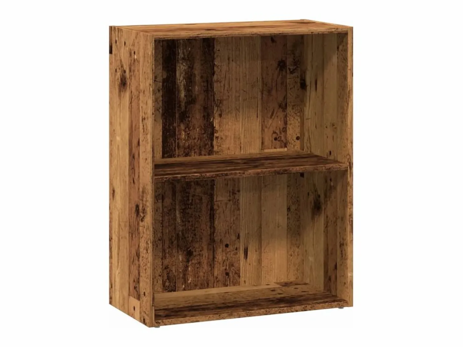 Outlet Clicnbuy Estantería madera de ingeniería color envejecido 60x30x77 cm Marru00f3n