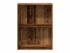 Outlet Clicnbuy Estantería madera de ingeniería color envejecido 60x30x77 cm Marru00f3n