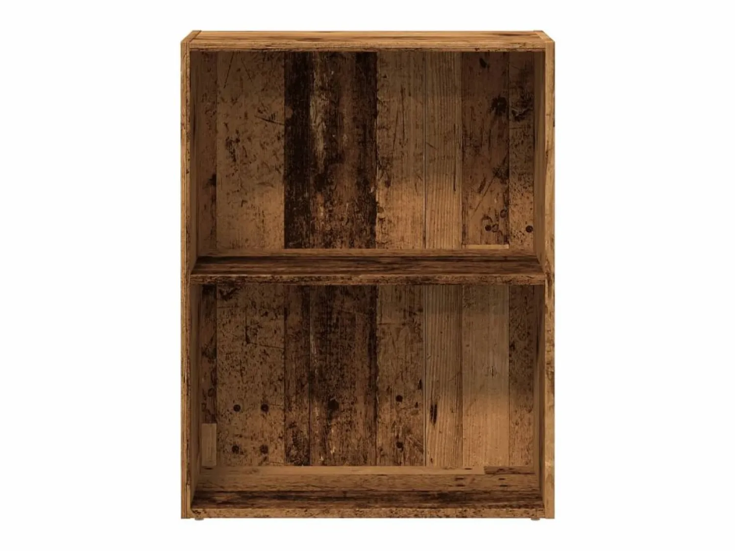 Outlet Clicnbuy Estantería madera de ingeniería color envejecido 60x30x77 cm Marru00f3n