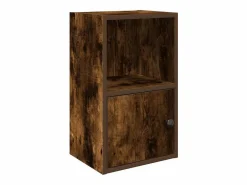 Clicnbuy Estantería madera de ingeniería roble ahumado 31x24x52 cm