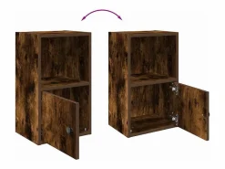 Clicnbuy Estantería madera de ingeniería roble ahumado 31x24x52 cm