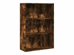 Clicnbuy Estantería madera de ingeniería roble ahumado 80x30x114 cm