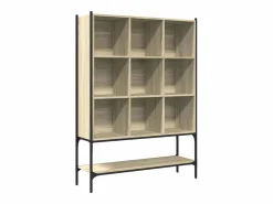 Estantería madera de ingeniería roble Sonoma 102x30x141,5 cm Vitrina