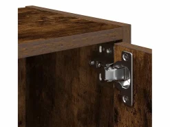 Clearance Estantería madera de ingeniería roble ahumado 40x24x77 cm Librería