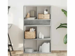 Sale Clicnbuy Estantería madera ingeniería hormigón 66x31x112 cm Gris