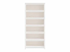 vidaxl Estantería madera maciza de pino blanca 80x35x183 cm