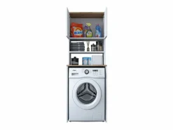 Sale Estantería para lavadora con 2 estantes y 2 puertas H183,6 cm - JUNE Mueble Para Lavadora