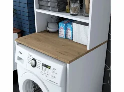 Sale Estantería para lavadora con 2 estantes y 2 puertas H183,6 cm - JUNE Mueble Para Lavadora
