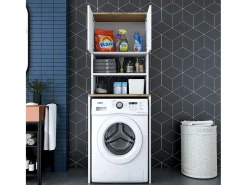 Sale Estantería para lavadora con 2 estantes y 2 puertas H183,6 cm - JUNE Mueble Para Lavadora