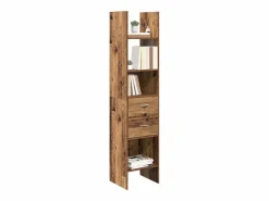 Online Clicnbuy Estantería para libros Madera vieja 40 x 35 x 180 cm Marru00f3n
