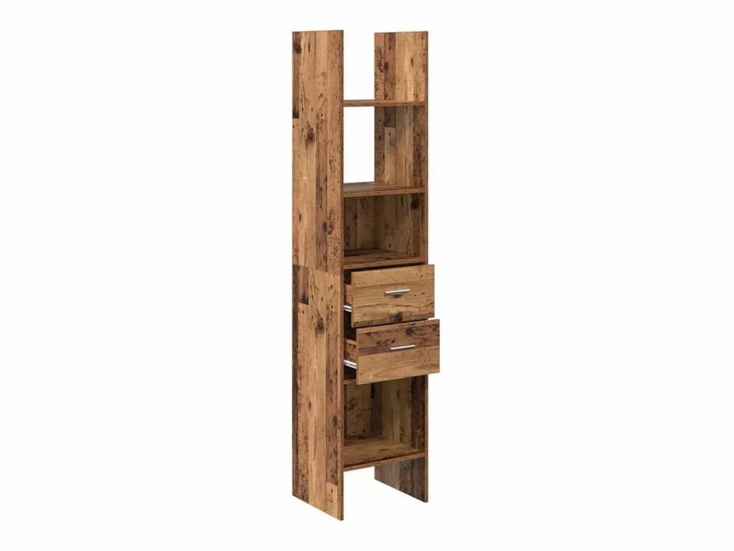 Online Clicnbuy Estantería para libros Madera vieja 40 x 35 x 180 cm Marru00f3n