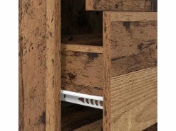 Online Clicnbuy Estantería para libros Madera vieja 40 x 35 x 180 cm Marru00f3n