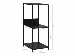 Sale Clicnbuy Estantería pequeña aglomerado 33,5x39,6x79,7 cm Negro
