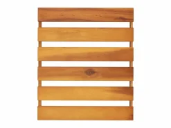 Clicnbuy Estantería plegable 3 alturas madera acacia marrón 43x31x63 cm