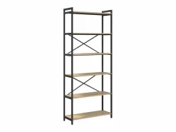 Hot Estantería Roble Sonoma 80 x 30 x 188 cm Madera contrachapada Librería