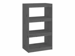 Outlet vidaxl Estantería/divisor de espacios madera pino 60x30x103,5cm Gris