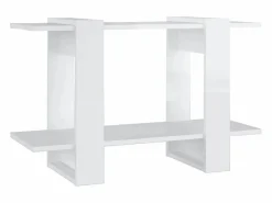 Hot vidaxl Estantería/divisor de espacios brillante 80x30x51 cm Blanco
