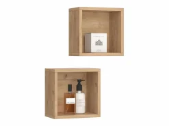 Vicco Estantes de baño roble dorado 25x15x25 senyo