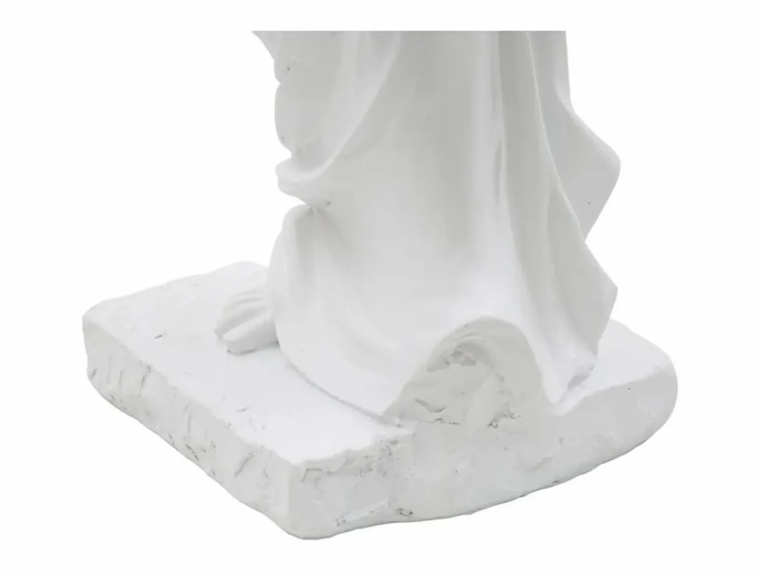Estatua clásica decorativa de mesa en polirresina blanca h49cm estilo griego Blanco