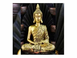 Online Zen Arôme Estatua de Buda de poliresina Sanci Dorado
