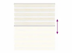 Discount Clicnbuy Estor cebra mármol tejido ancho 115,9 cm poliéster Beige