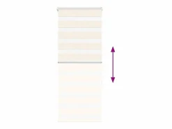 Clearance Clicnbuy Estor cebra mármol tejido ancho 60,9 cm poliéster Beige