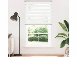Clicnbuy Estor cebra 130x230 cm tejido ancho 125,9 cm poliéster