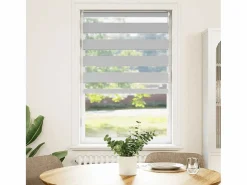 Best Clicnbuy Estor cebra claro 70x150 cm tejido ancho 65,9 cm poliéster Gris