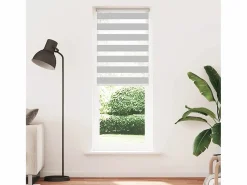 New Clicnbuy Estor cebra claro 85x200cm tejido ancho 80,9 cm poliéster Gris